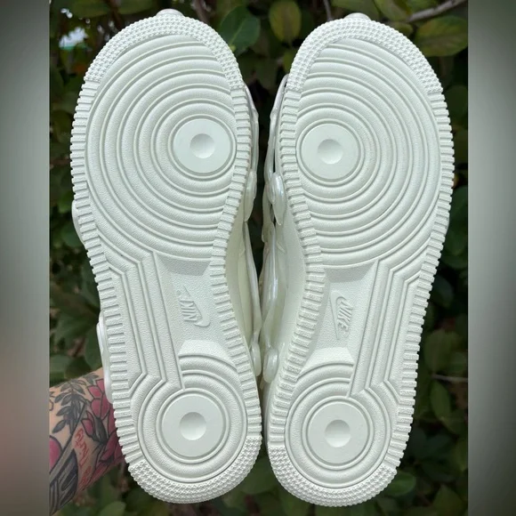 NIKE Air Force 1 Low 07 LX Sea Glass Light Iron Ore Translucent Wavy Sneaker NWT - Picture 6 of 8